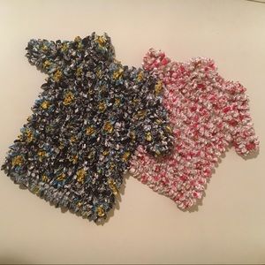 TShirt Women’s Popcorn Textured Top Set of 2